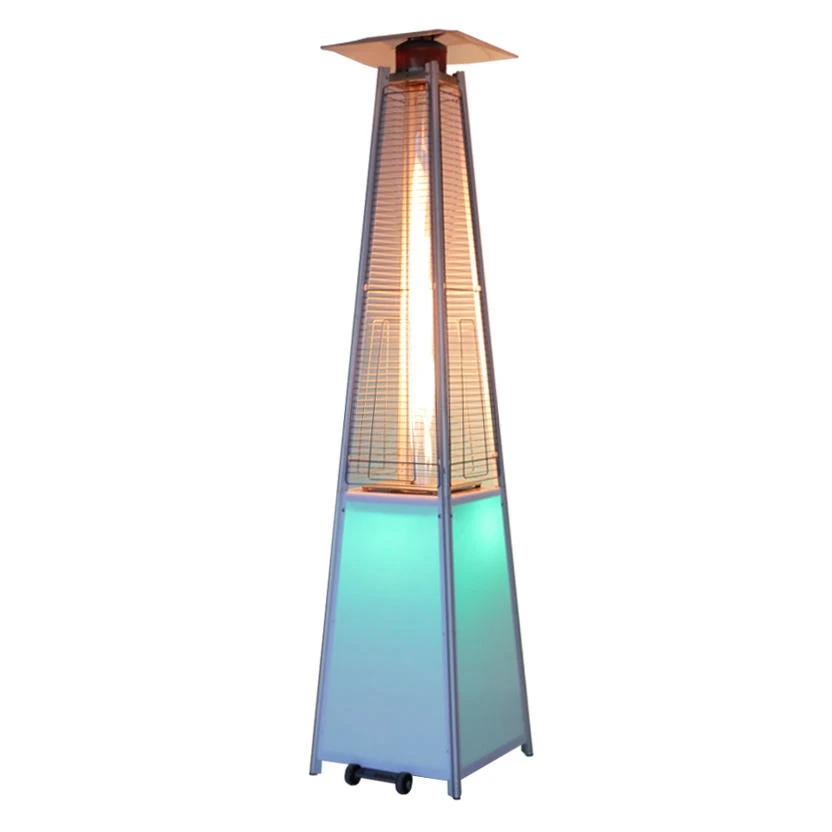 New Product Hot Selling Garden Tower High-end Led Glass Gas Heaters