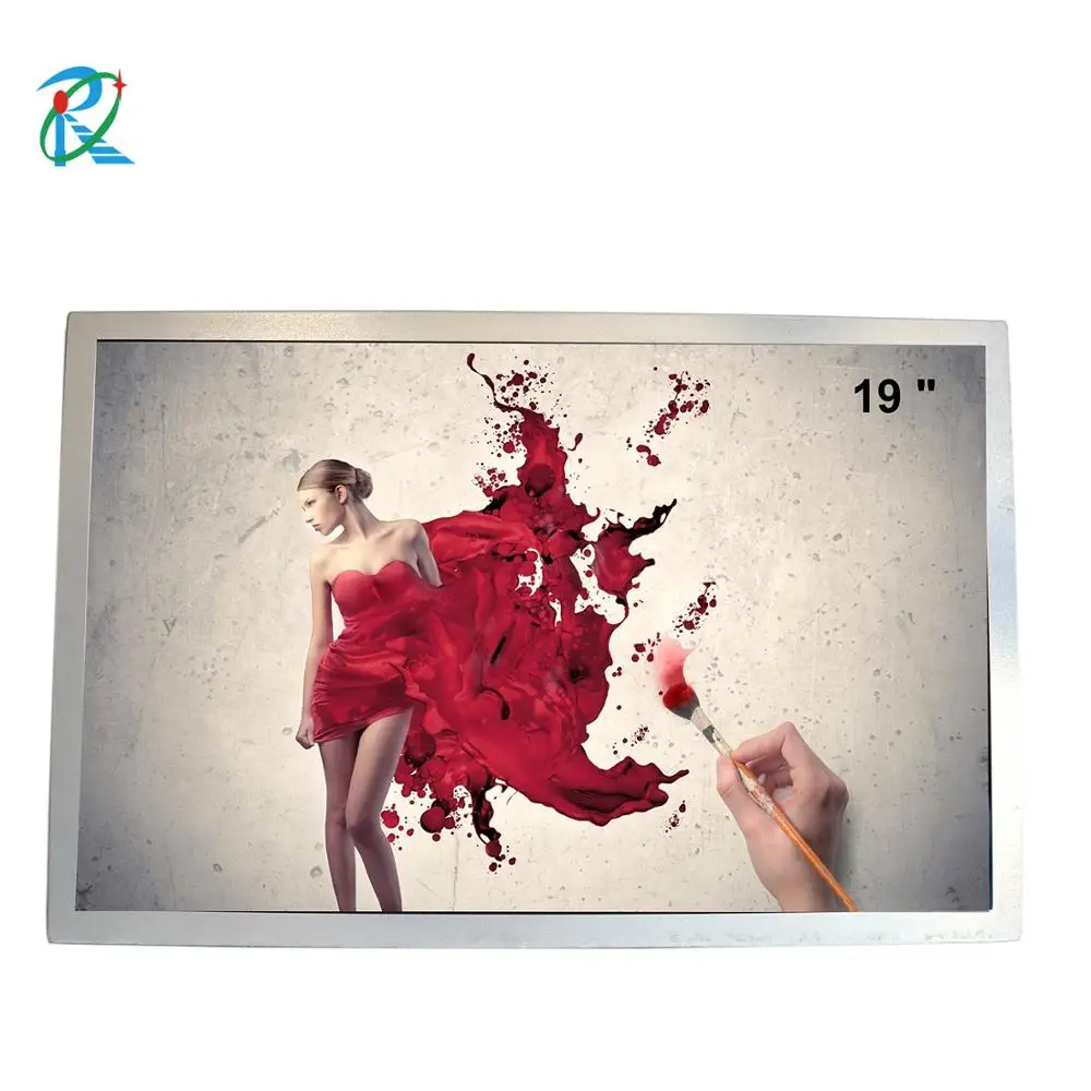19 inch 500cd/m TFT LCD display module, high brightness industrial screen panel