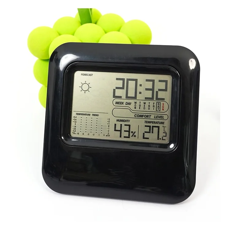 Source Factory Private Model Calendar Time Outdoor Temperature Humidity Thermometer Electronic Clock Wireless Weather Station