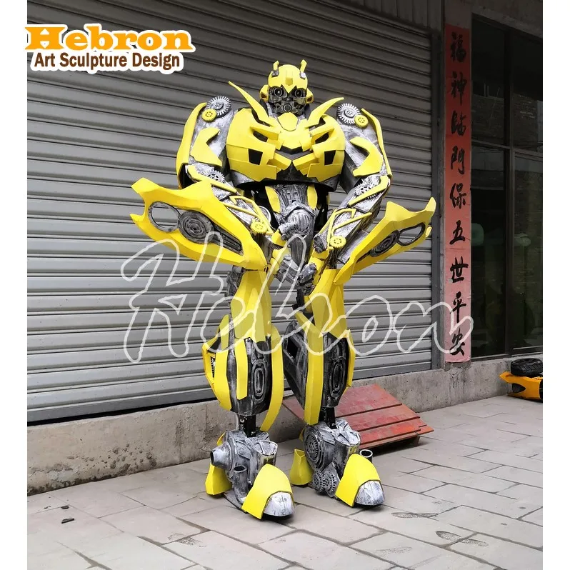 Large metal transforme sculpture model Cheap Price Robot Mascot Costumes disfraz robot transform erss For Sale