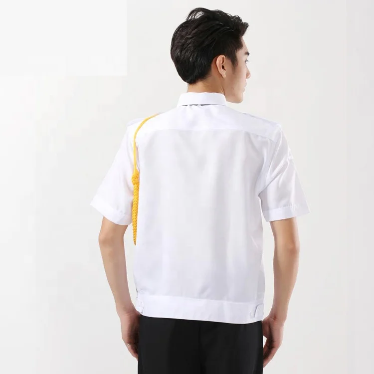 uniforme guardias de seguridad  white shirt security guard  with shortsleeve  security guard uniform