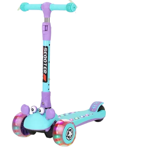 Wholesale Foldable Adjustable Height 3 Wheels Scooter Kid Children foot Led Three Wheel Kids Mini Kick Scooter for Kids