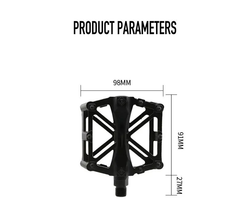 Black Super Light Bike mtb Pedal Hot Sale Full CNC Mountain Bike Red Pedal Bicycle Bearings Pedals