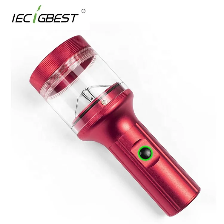 IECIGBEST Stainless Steel Herb Grinder Electric 1600mah Herb Grinder with 2 Blades in Stock Fast delivery