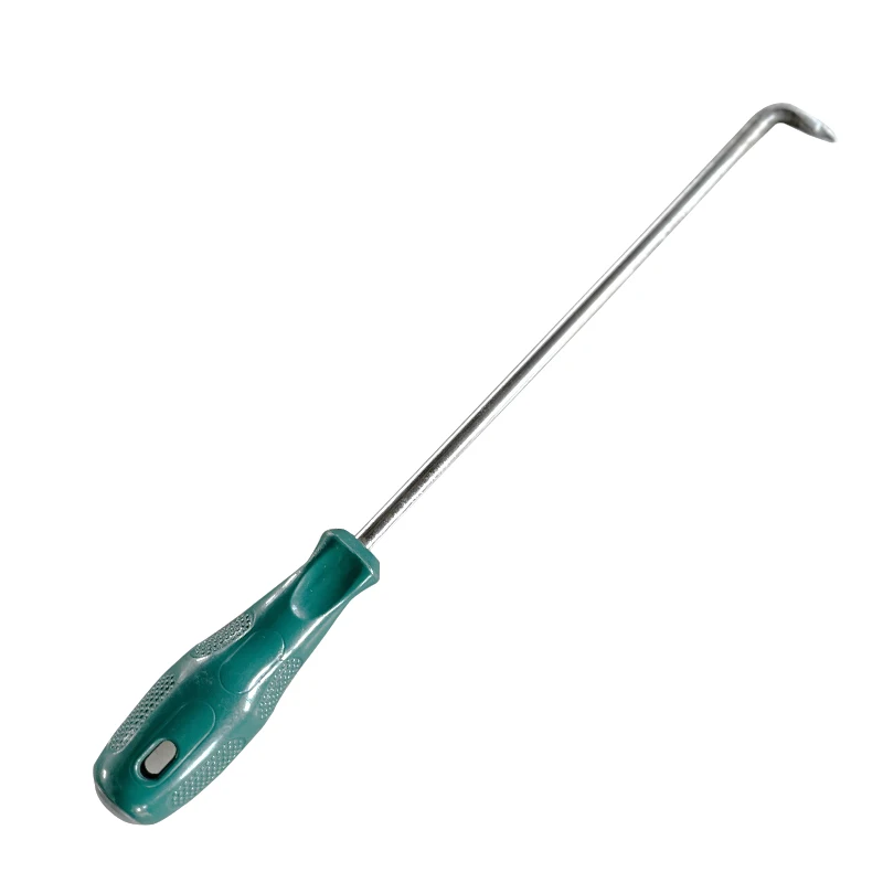 Conveyor belt connector auxiliary installation hook tool