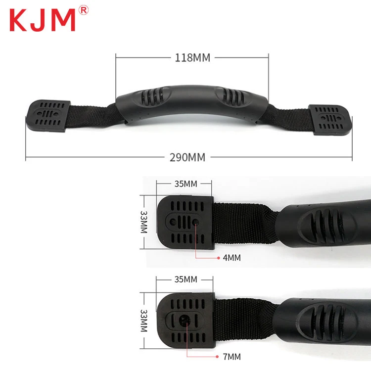 OEM Customized PVC Plastic Nylon Strap Seat Headrest Rear Grab Handle for Outdoor Backpack