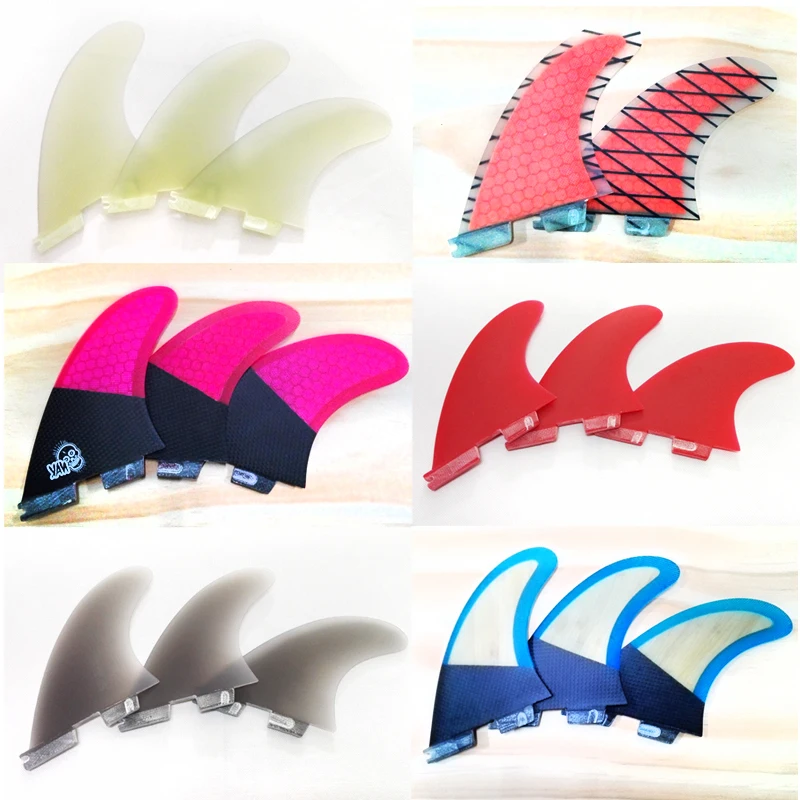 
FCS 2 Plastic Surfboard Fins Future/FCS Carbon Surfing Fins Customizable Honeycomb Fiberglass Thruster Tri Fins Wooden Surf Fin 