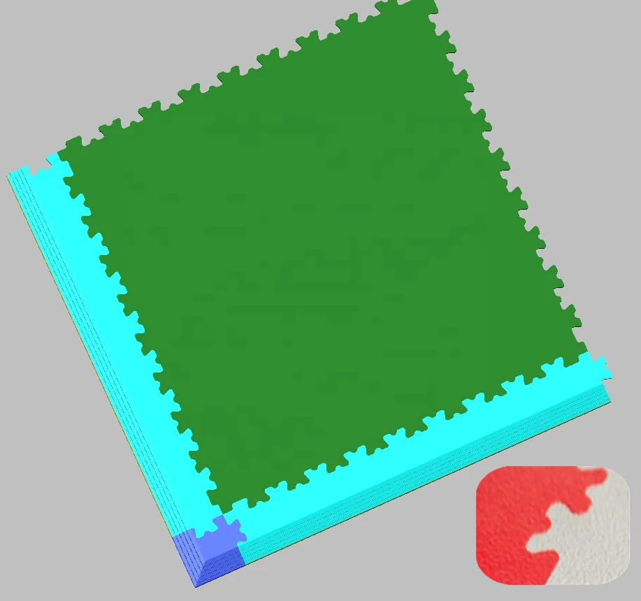 Special Size 515mm Gym Garage Plastic Vinyl Flooring Butterfly Interlocking PVC Workshop Floor Tile 7mm For Warehouse