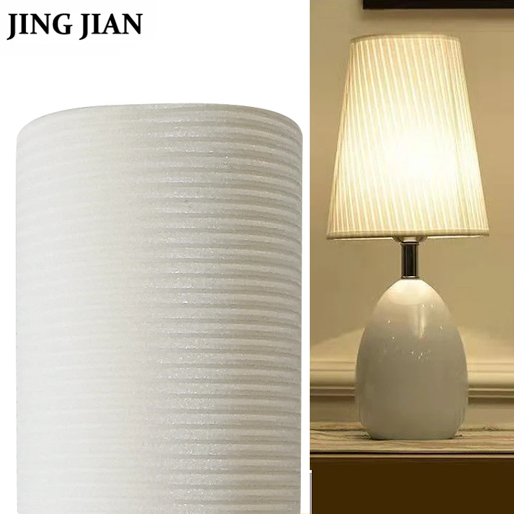 Wholesale Cheap Price PVC Lampshade Materials Cylindric Simple Pendant Floor Lamp PVC Silver Wire Mesh Lamp Shade