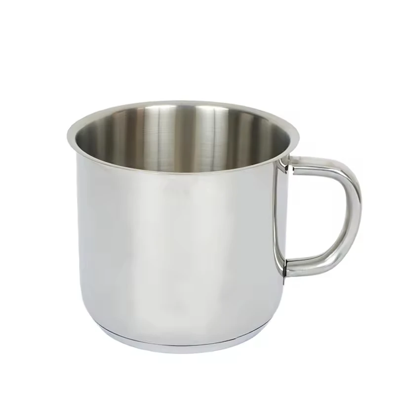 Campfire 4pc Stainless Steel Cookware Kit Saucepan frying pan & Coffee Mug Sliver