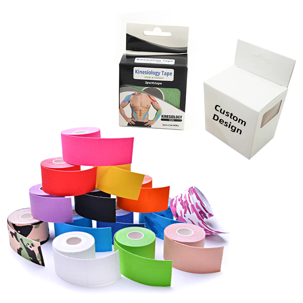 Custom Logo Kinesiology Tape 5cm K Tape Sports Muscle Self-adhesive Tape