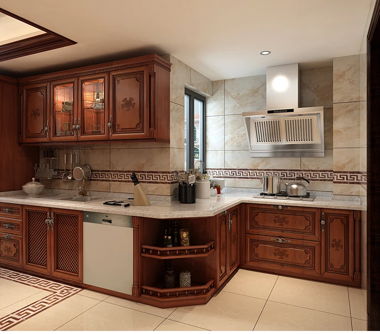 European  Matt Curved White Lacquer Solid Wood Classic Luxury Kitchen Cabinet