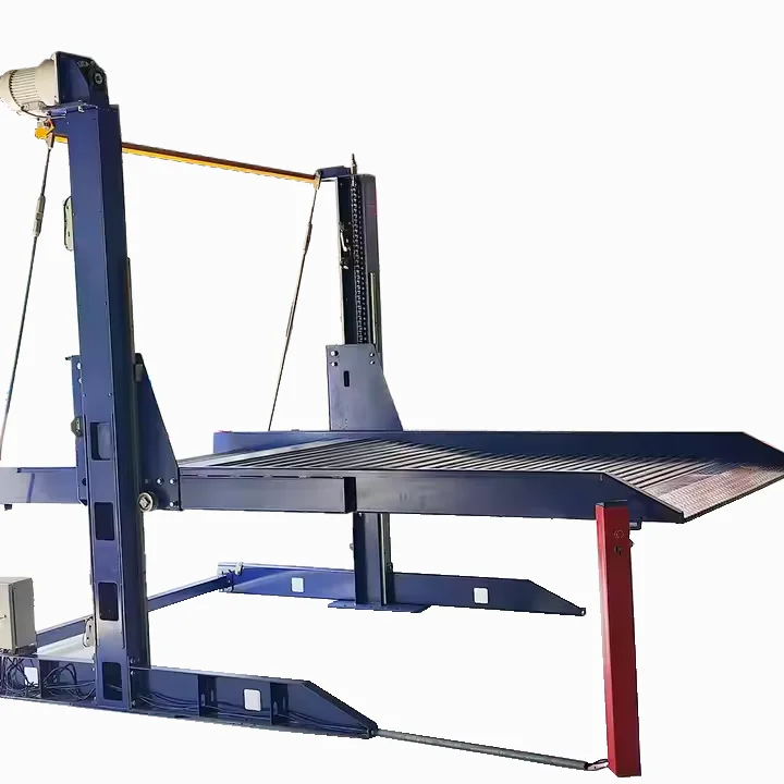 2-car-stacker-parking Mechanical double auto Lifting car parking at two mounting Car Elevator vehicles hoist Parking Lift