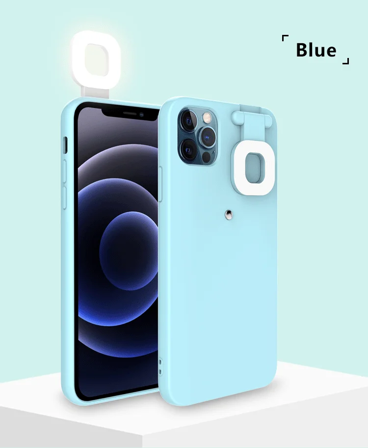  Для iPhone селфи кольцевая лампа вспышка заполняющий светодиодный свет чехол для телефона TIKTOK iPhone12