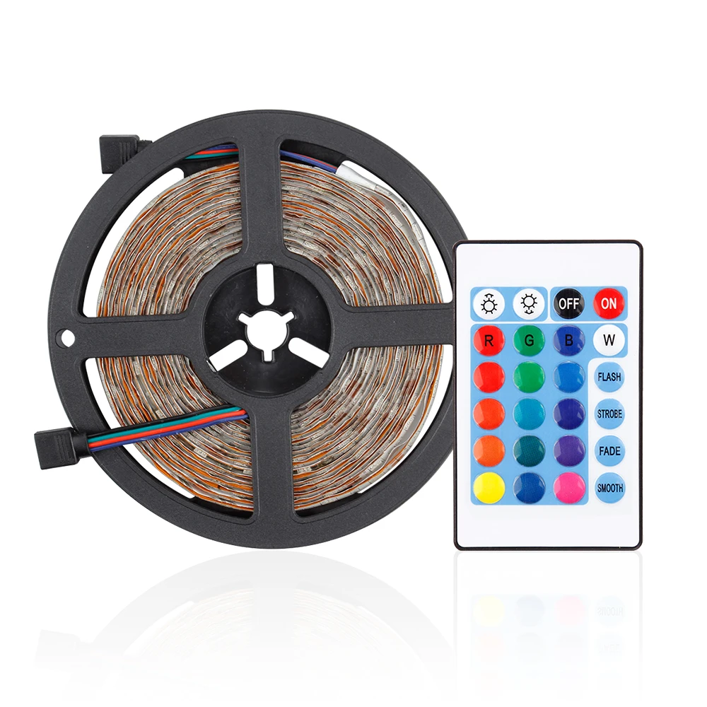 KEEN 5M RGB Light Strip 5050 LED Flexible Strip Lights Remote Control Atmosphere Lamp ip 68 Waterproof led