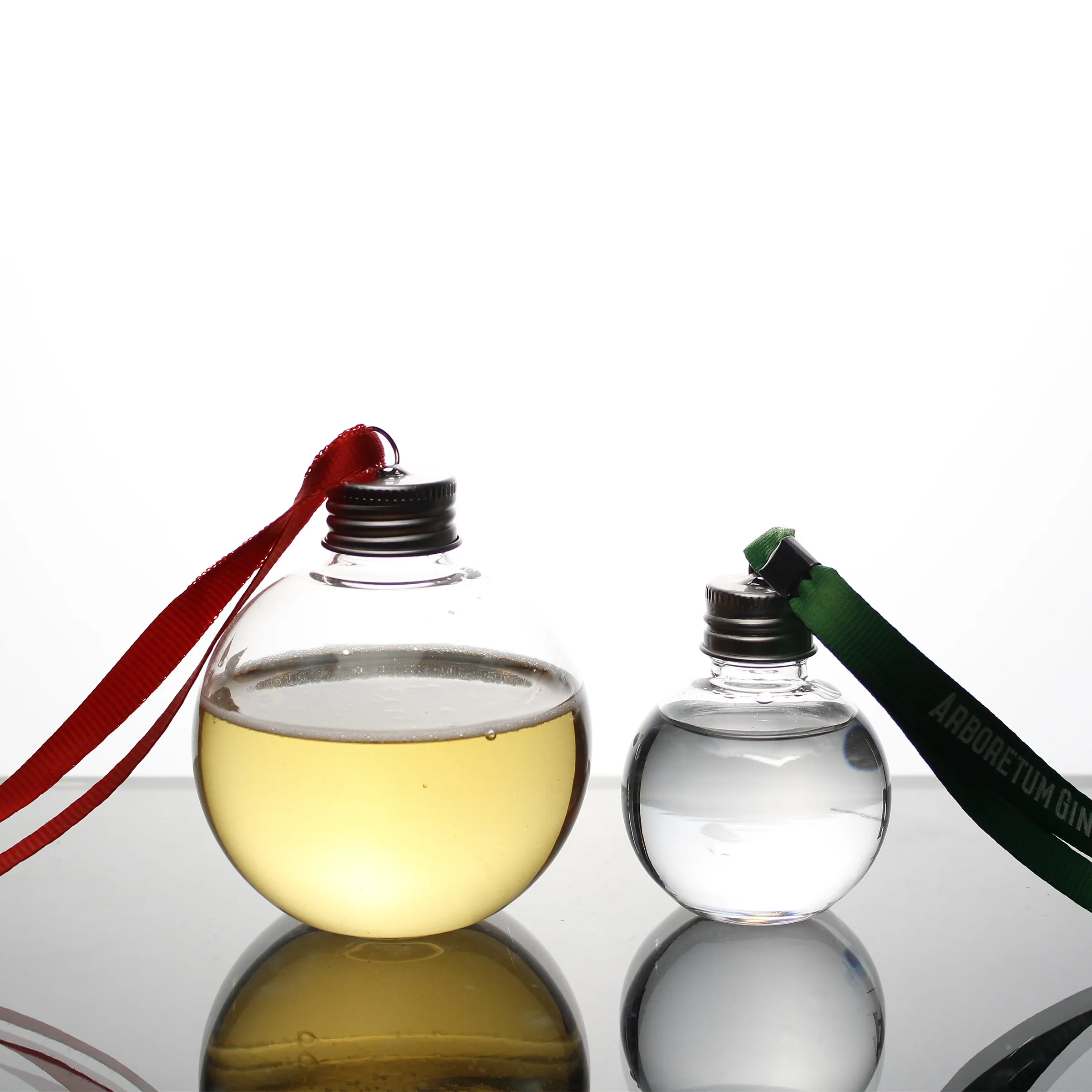 Hand Blown Clear Glass Christmas Decorative Hanging Ornaments Glass Bauble Plastic Ball Baubles