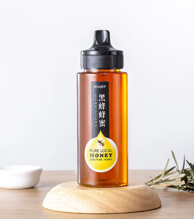 L250ml 360ml Squeeze Honey Bottles Reusable Spiked Mouth Plastic Containers for Ketchup Chocolate Sauce Bottle