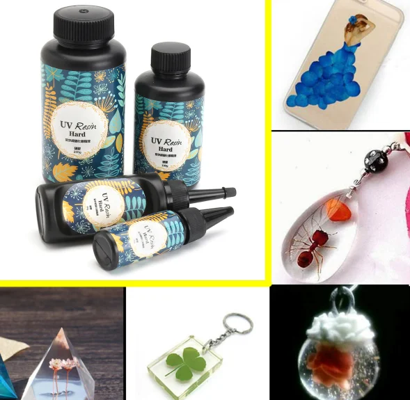 UV Resin Hard Ultraviolet Solar Sunlight Curing Cure Activated Crystal Glue