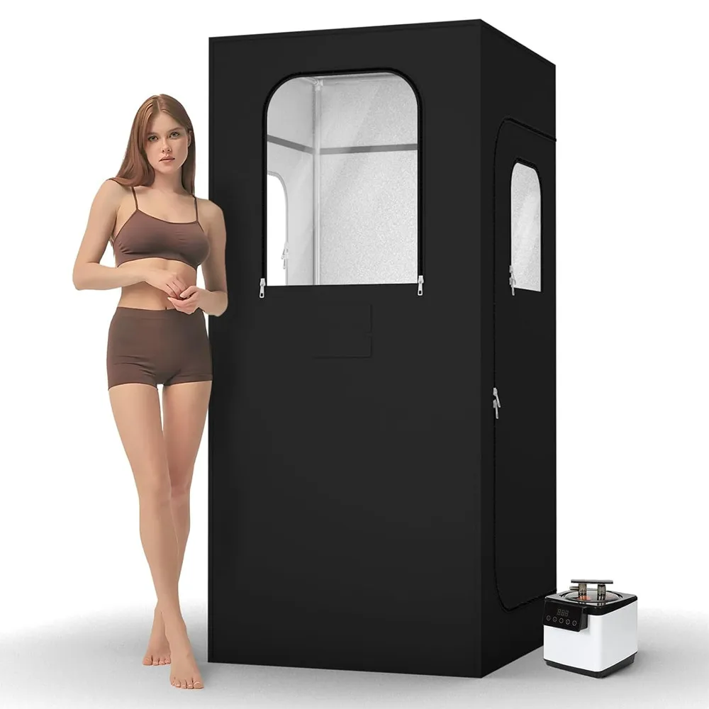 Portable Sauna Box Machine One Person Steam Sauna Room Weight Loss Detox Relieve Stress Portable Personal Sauna Tent