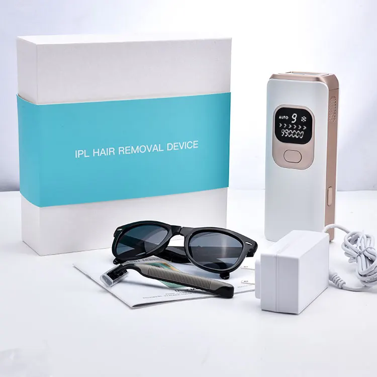 3 in 1 ipl laser epilator painless permanent ipl hair removal with ice cooling system 990000 flash 21J for hair removal home use