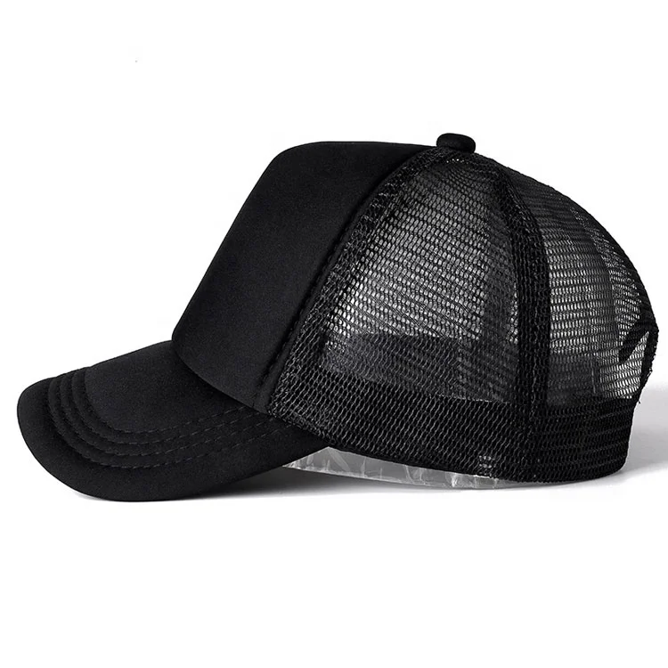 Trucker Hat Manufacturer Custom gym Foam Mesh Trucker Hat Cap High Quality Embroidery Mens Sport Cap 5 Panel Trucker Cap