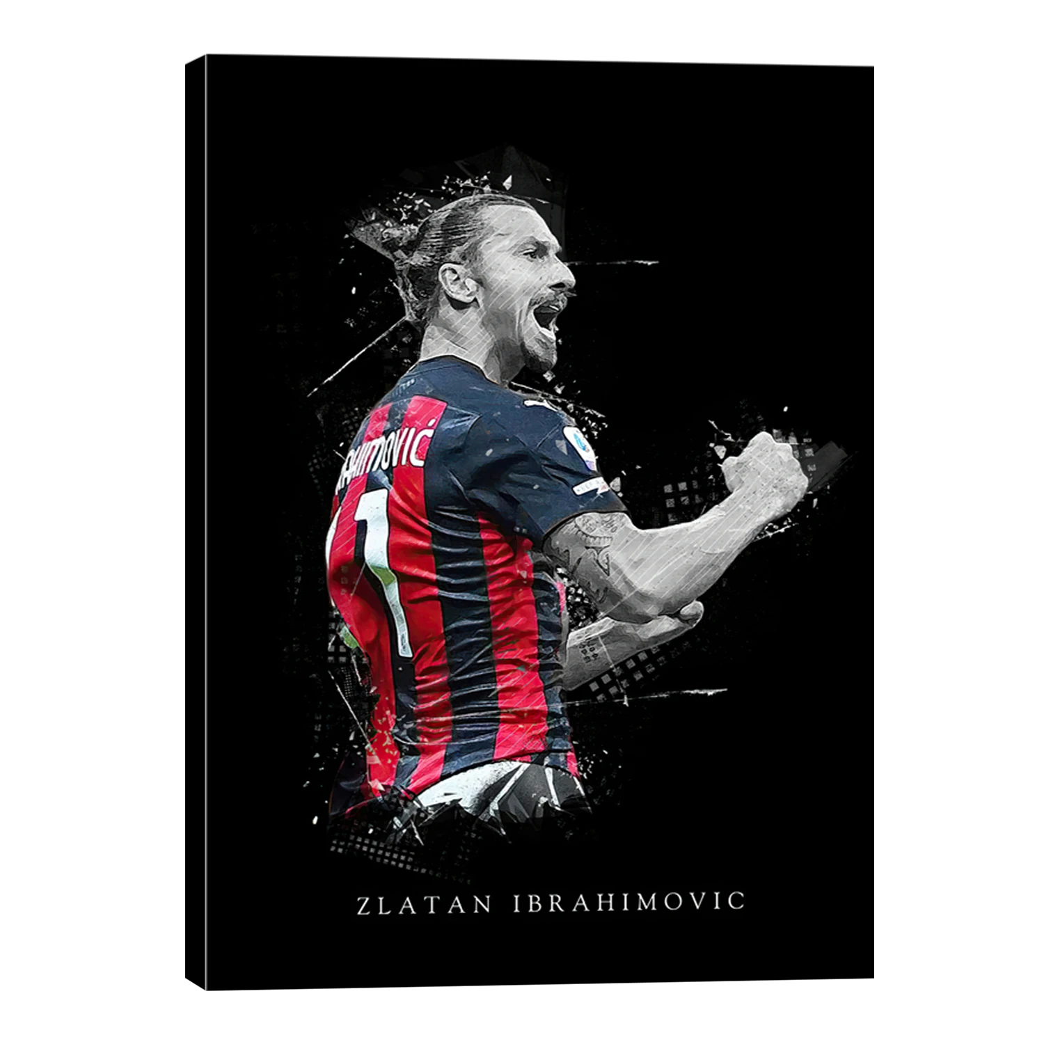 Zlatan Ibrahimovic Sports Football Star Poster Pictures Wall Art Decor Living Room Bedroom Decorations For Home Canvas Prints