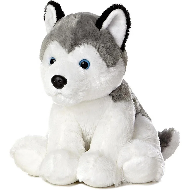 Bstaofy Husky Stuffed Animal Puppy Plush Toys Dog Realistic Soft Cuddle Adorable Gifts for Kids Toddlers on Birthday Christmas F