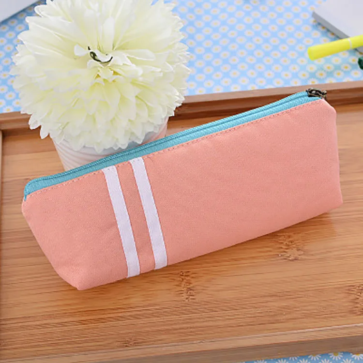 
High quality orange color pencil case multifunction pencil bags pouch stationery organizer pencil case 