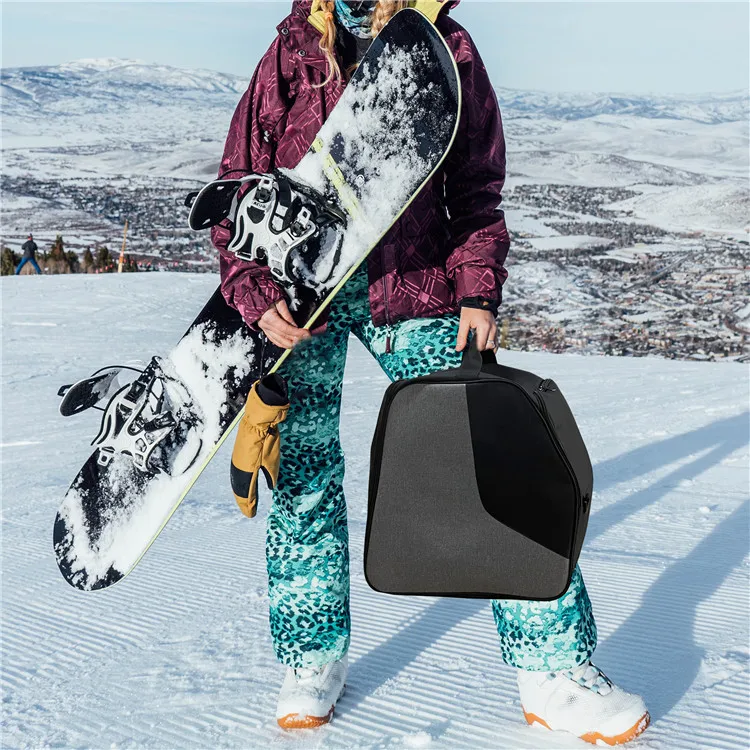 Durable Multi-pocket Portable Independent Shoe Compartment Design Large Capacity  Boots Snowboard Boots Bag
