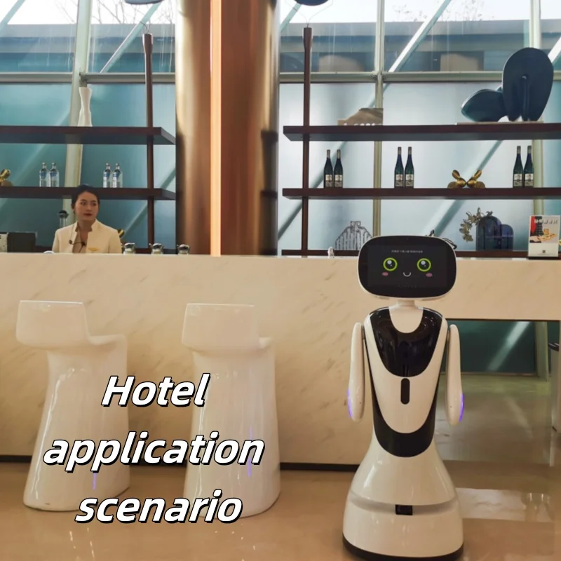 Artificial Intelligent Robot Guide Library And Entertain Customers Shopping Hall Interactive Reception Robot