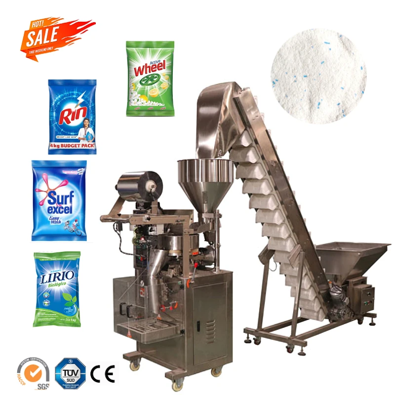 Automatic Detergent Washing Powder Filling Packing Machine Sachet Powder Vertical VFFS Packing Machine