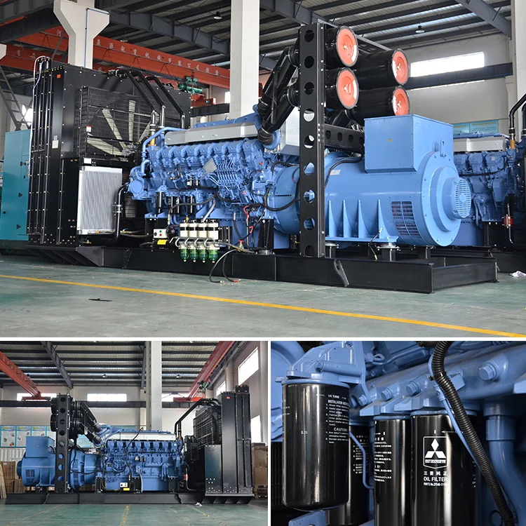 Mitsubishi S12H-PTA 800kw Generator 1MVA Diesel Generator with 24V DC Electric Start Reasonably Priced