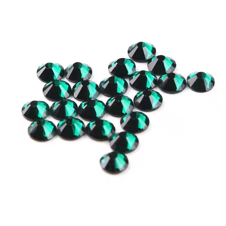 Honor of Crystal Low Price Factory Colors Round Shape Glass Crystal Ss10 Hot Fix Transfer Rhinestone