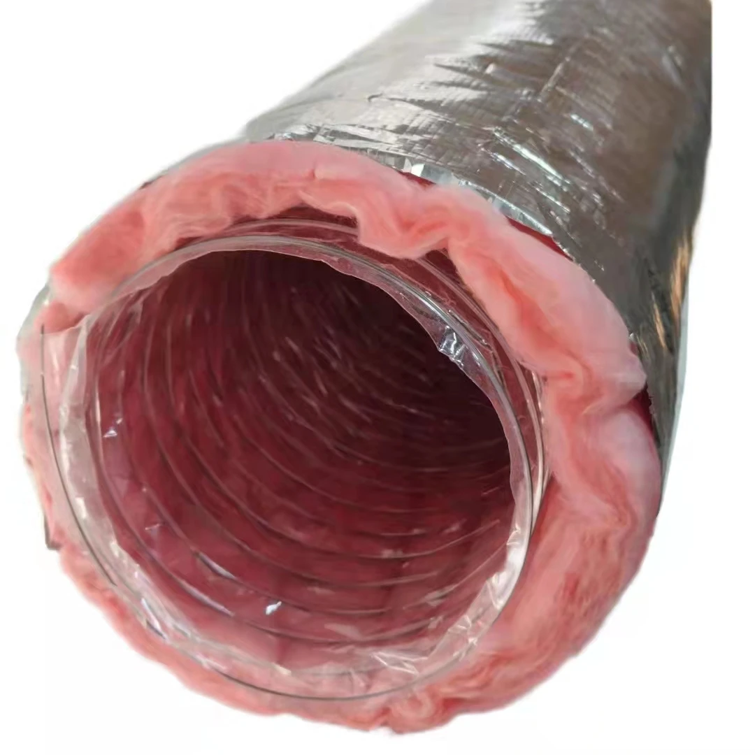 25ft 50ft гибкий воздуховод всех размеров R4, R6, R8 гибкий воздуховод изолированный тканевый воздуховод