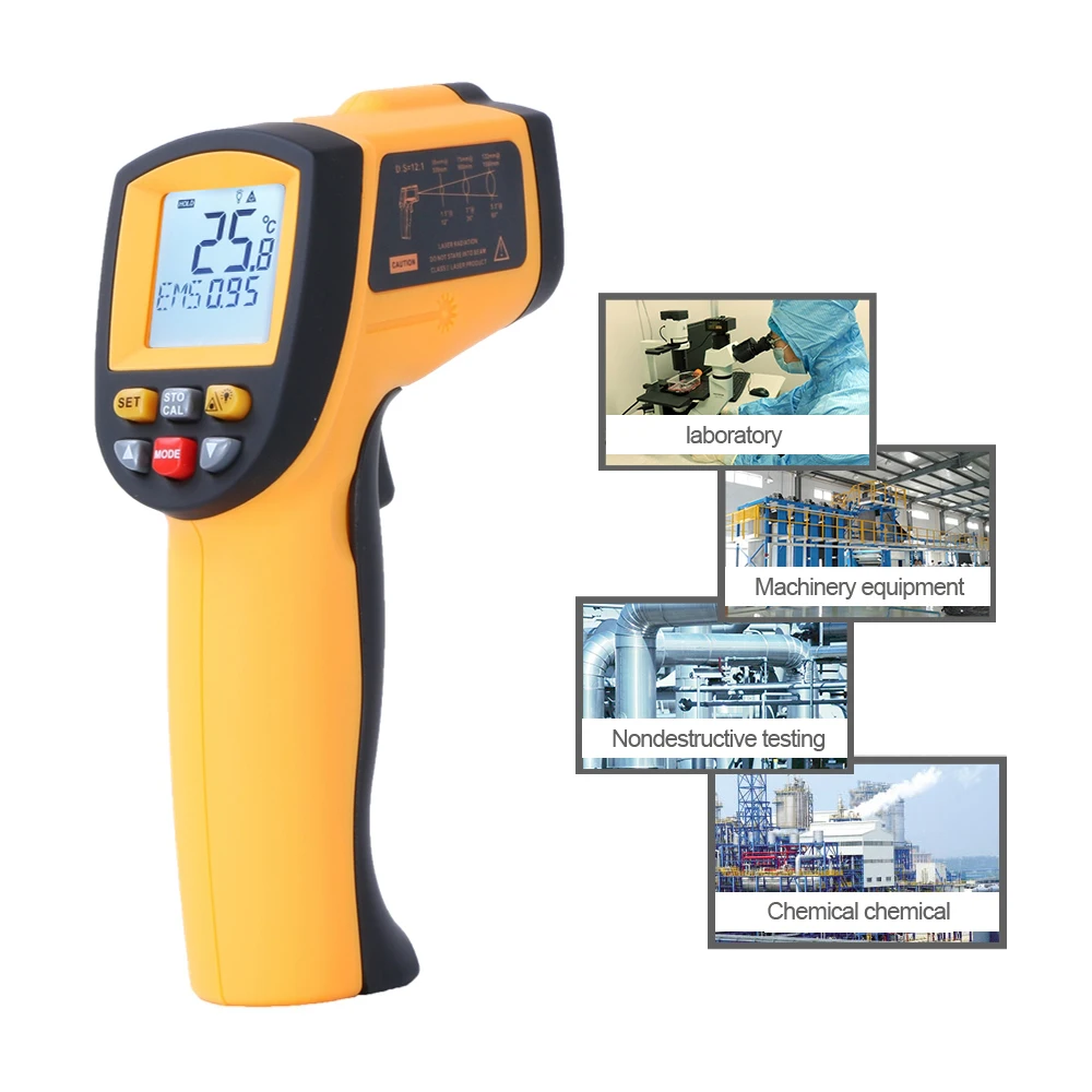industrial thermometer Thermal Imager Handheld Digital Electronic Outdoor Non-Contact Laser Pyrometer Point Gun