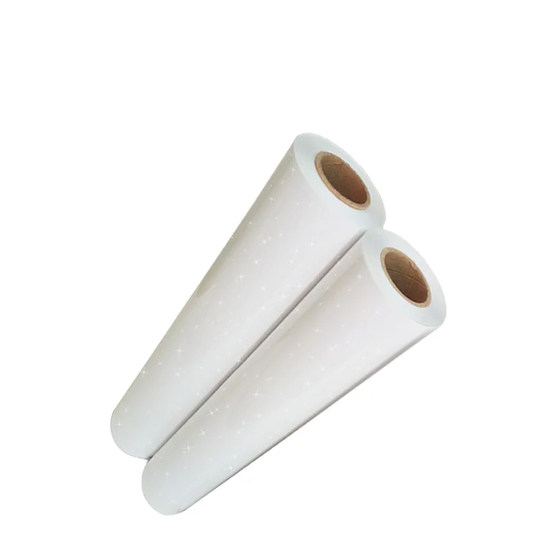 Factory Sale New Glitter Powder Flash Tshirt Hot Peel Gold Pet Dtf Transfer Film for Printing Machine