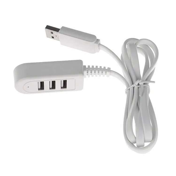 Factory Price 3 USB 1.2m Extension Cord Splitter for Laptop PC Computer Cable Data Charger Phone Hub 3A Adapter