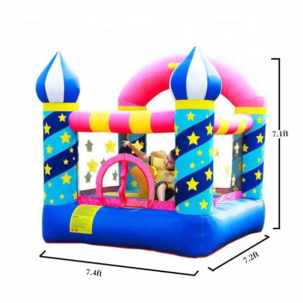New Cheap Wholesale Kids Small Indoor Air Jumping Combo Moon Inflatable Bounce House for Sale China