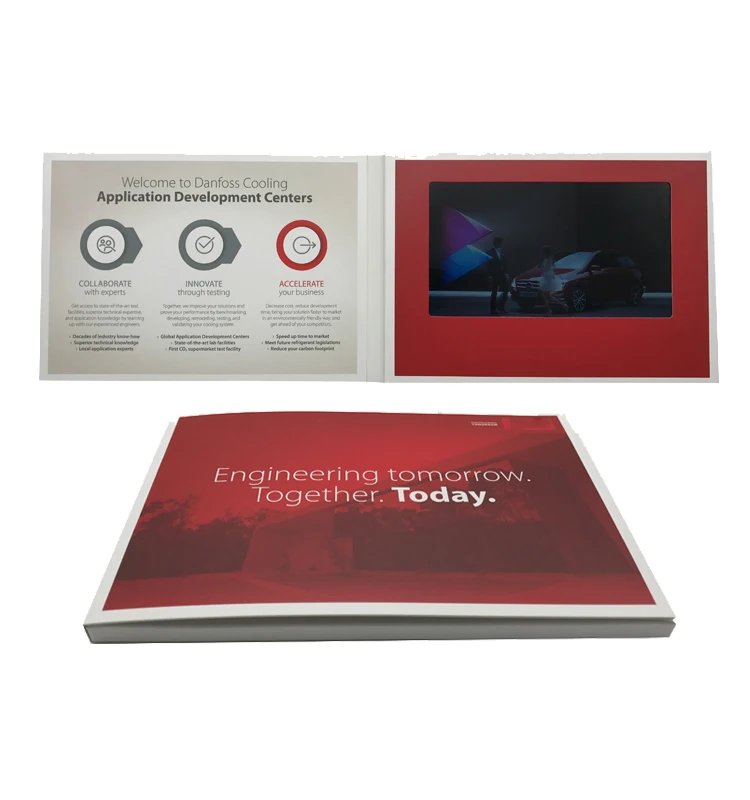 
All kinds of 7 inch tft lcd screen video greeting card/ LCD brochures support all video formats 