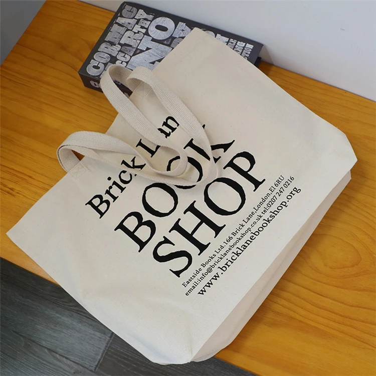 Chuanghua Custom tote bag with logo Small Size Nature 12oz Canvas Tote Bag With Zipper Mini Tote Bag Canvas Custom