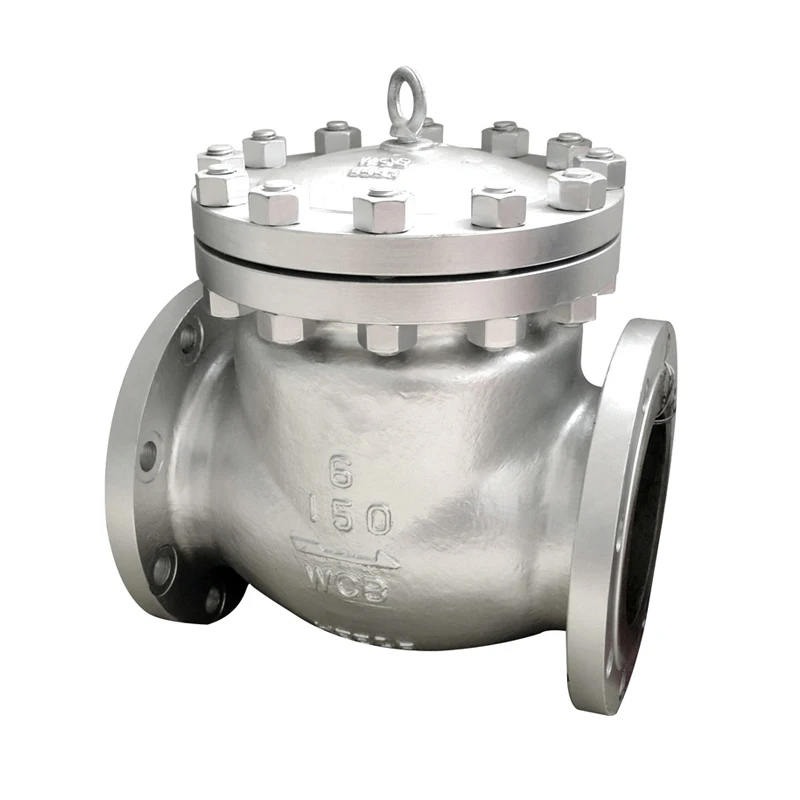 PN16 DN150 4 Inch SS Duper Duplex Steel Swing Type Check Valve for Fuel Oil