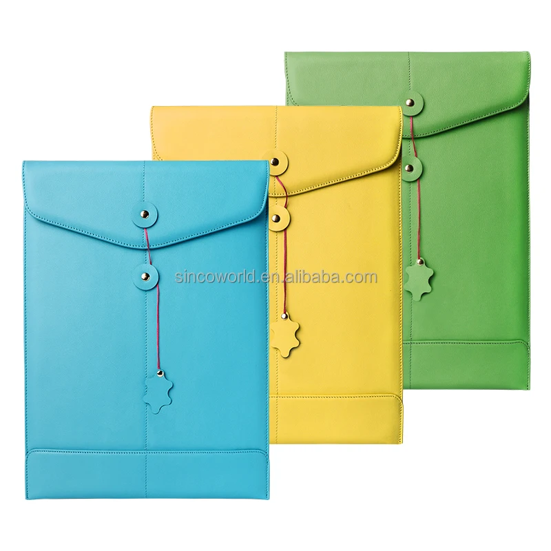 Custom Simple Fashion Logo Leather Thin Shell Tablet Sleeve Laptop Sleeve Bag for macbook ipad