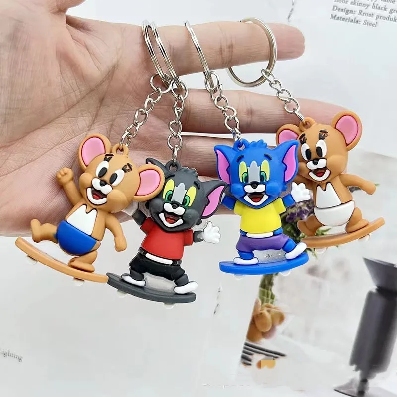 Custom Psych2go KeyChains Cute Cartoon 3D PVC Designer Kids Women Silicon Mini Backpack Key Ring Accessories Rubber Key Chains