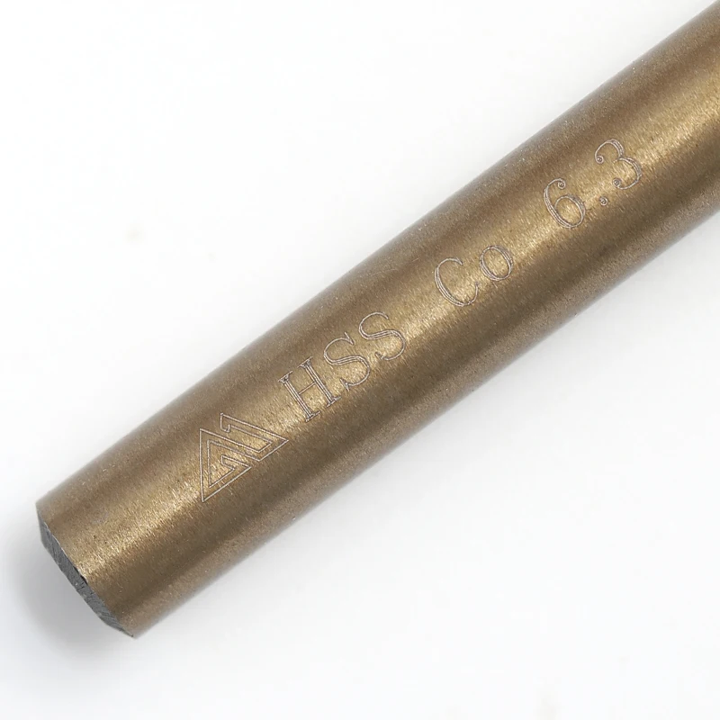 Factory Supply High wear resistance M35 straight shank drill bit yellow surface HSS Straight Shank Twist Drill Bits