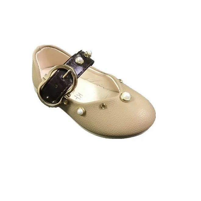 
good quality slip on pearl girls toddler dress baby shoes with soft sole 