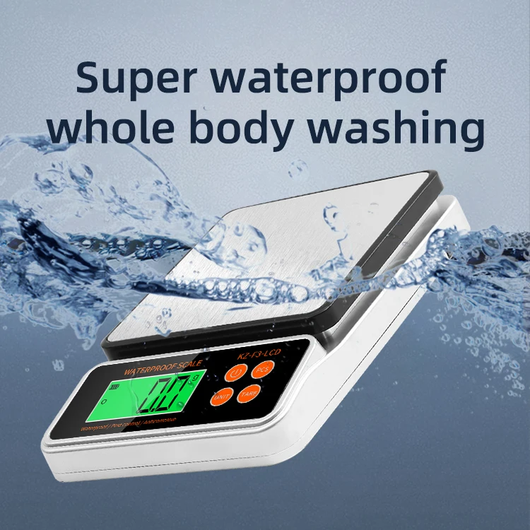 fully waterproof electronic scale, capable of counting and   weighing, multifunctional weight balance, food and kitchen scale