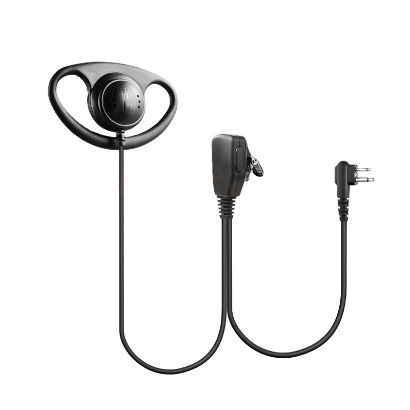 G Shape Ear Hook Earphone Earpiece Headset Wired Walkie Talkie Earpiece Headset with Mic for 2 Pin EP450 Xir P3688