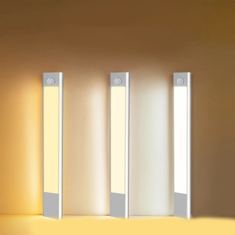 Luz LED Con Sensor De Movimiento Motion Wardrobe Sensor Stair Light Wireless LED Light Sensor Lamp LED Cabinet Lights