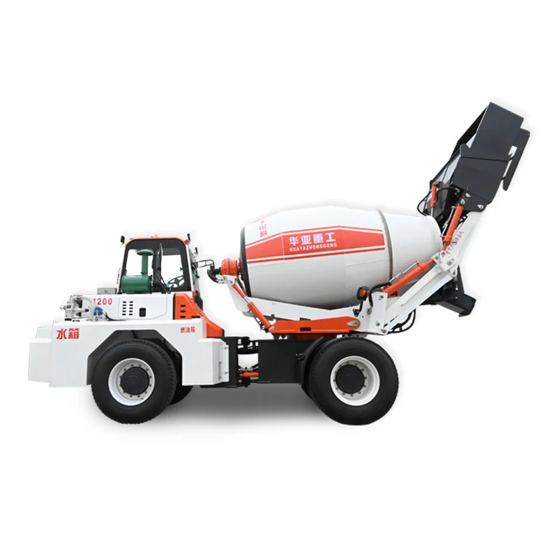 China manufacturer HUAYA brand 1.5  2m3 3m3 great automatic loading concrete mixer machine with /EPA