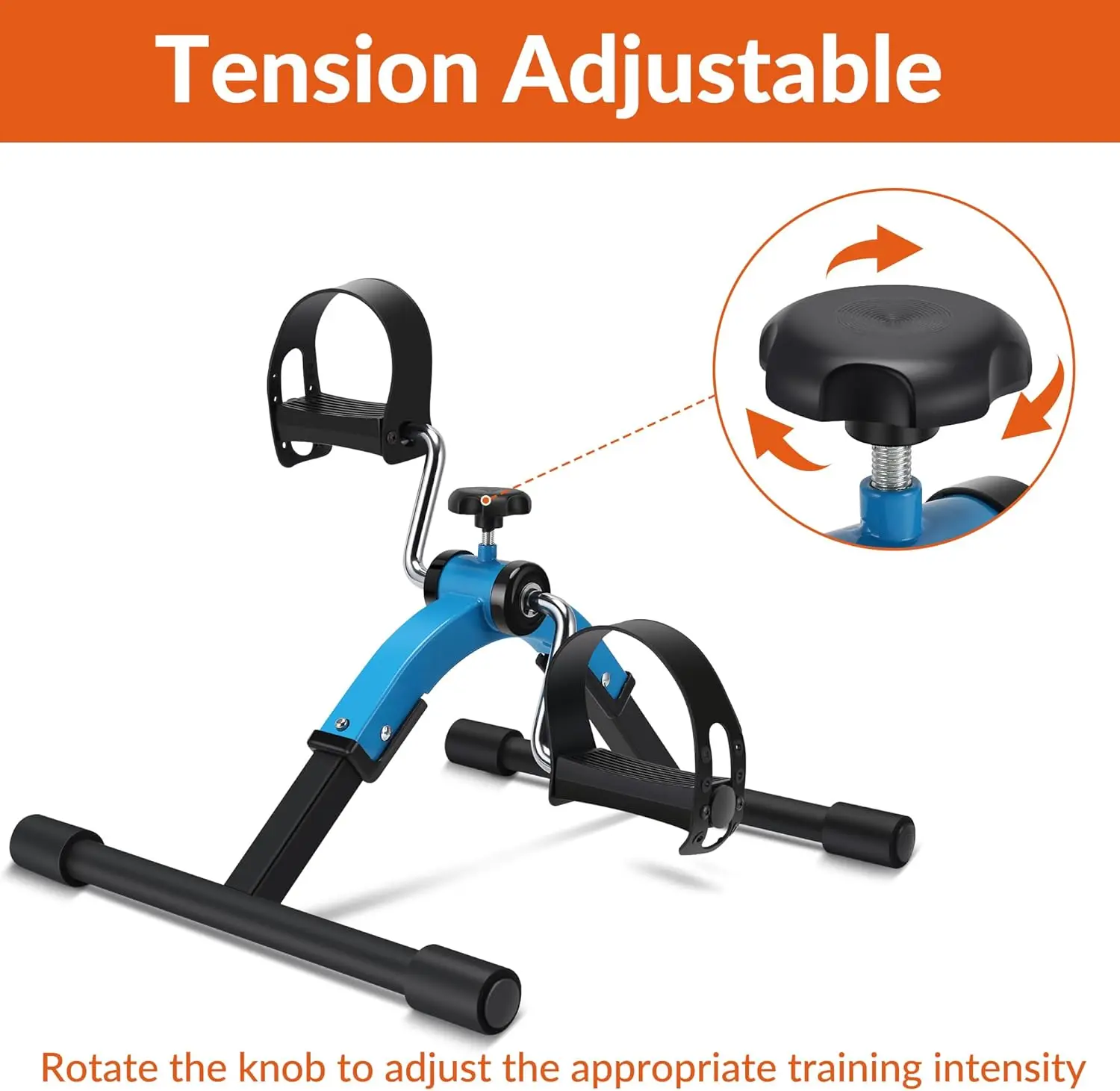 Mini Portable Pedal Exerciser Foldable Exercise Bike for Home Use Leg and Arm Cycling for Gym